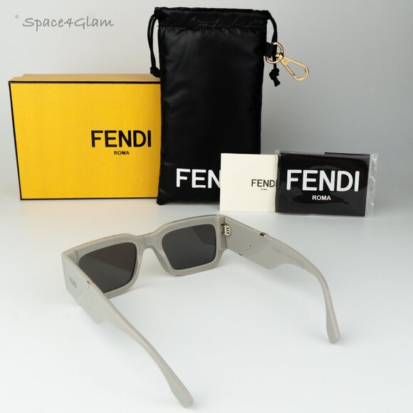 Fendi Women Sunglasses Grey Mirror Rectangle FE40131I DIAGONAL 20C NEW AUTHENTIC main image 7